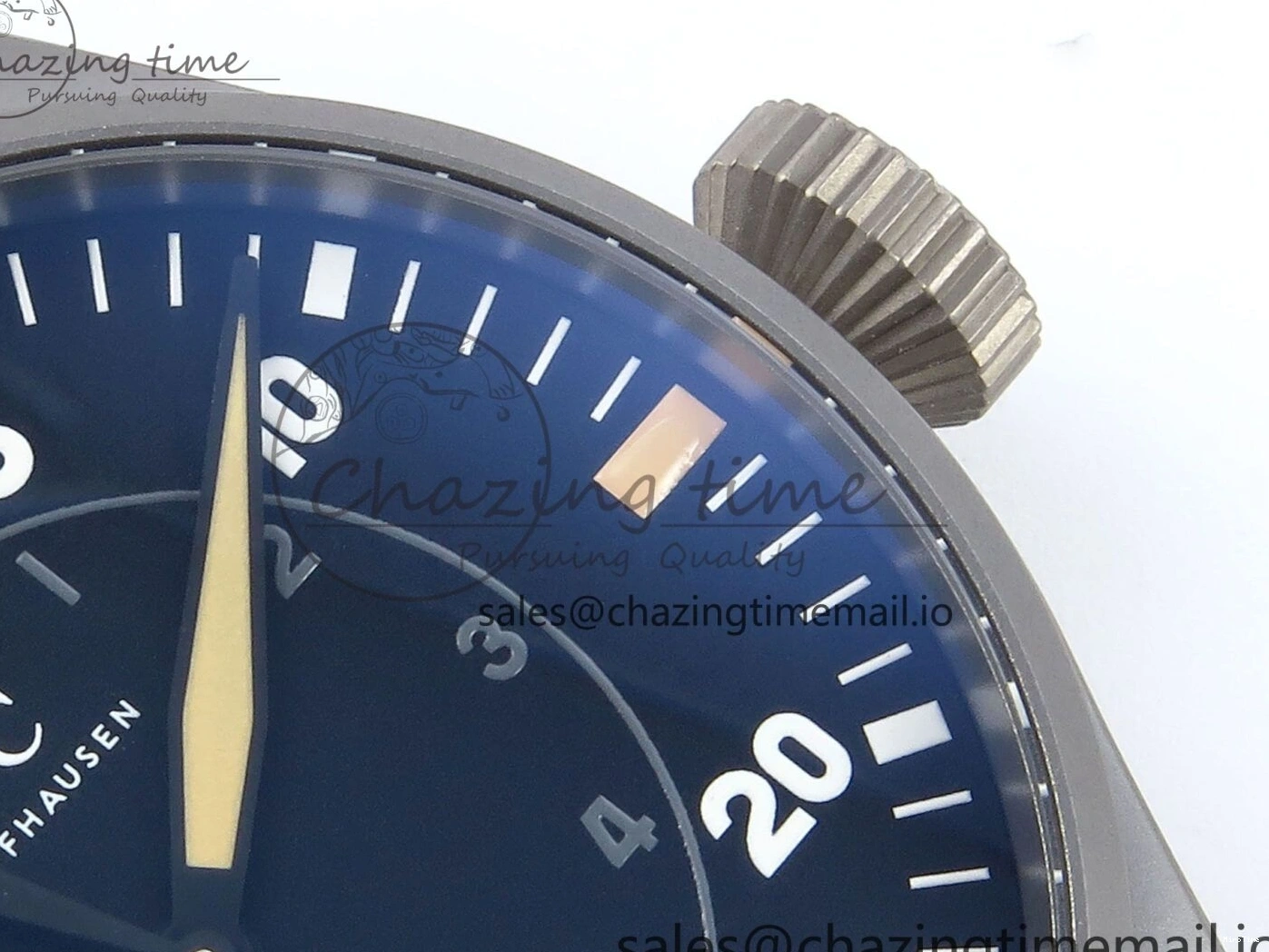 MIROTIME 0504 Big Pilot IW329701 M+F 1:1 Best Edition Black Dial on Brown Leather Strap MY RelaxedFit 7005